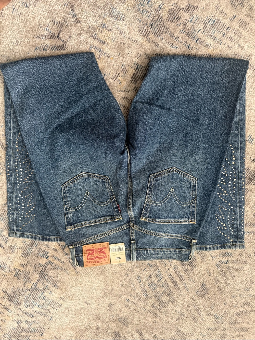 Levi's blue denim jacket with rear pockets - Picture 8 of 16